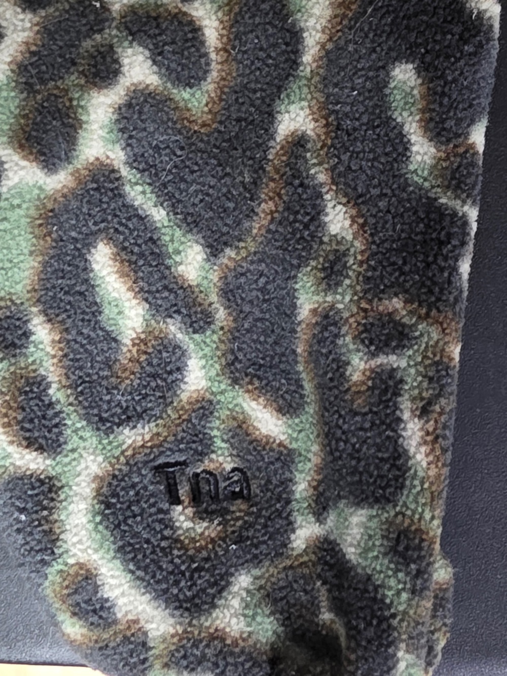 Tna Leopard Print Fleece Quarter-Zip Pullover - Picture 9 of 10